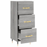 Sonoma graues Sideboard 34,5x34x90 cm Holzwerkstoff