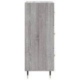 Sonoma graues Sideboard 34,5x34x90 cm Holzwerkstoff