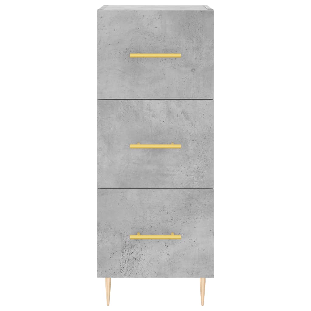 Concrete Grey Sideboard 34.5x34x90 cm Engineered Wood