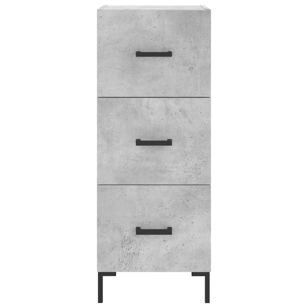 Concrete Grey Sideboard 34.5x34x90 cm Engineered Wood