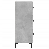 Concrete Grey Sideboard 34.5x34x90 cm Engineered Wood