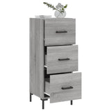 Sonoma graues Sideboard 34,5x34x90 cm Holzwerkstoff