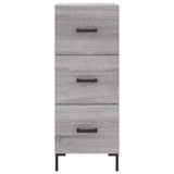 Sonoma graues Sideboard 34,5x34x90 cm Holzwerkstoff