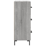 Sonoma graues Sideboard 34,5x34x90 cm Holzwerkstoff