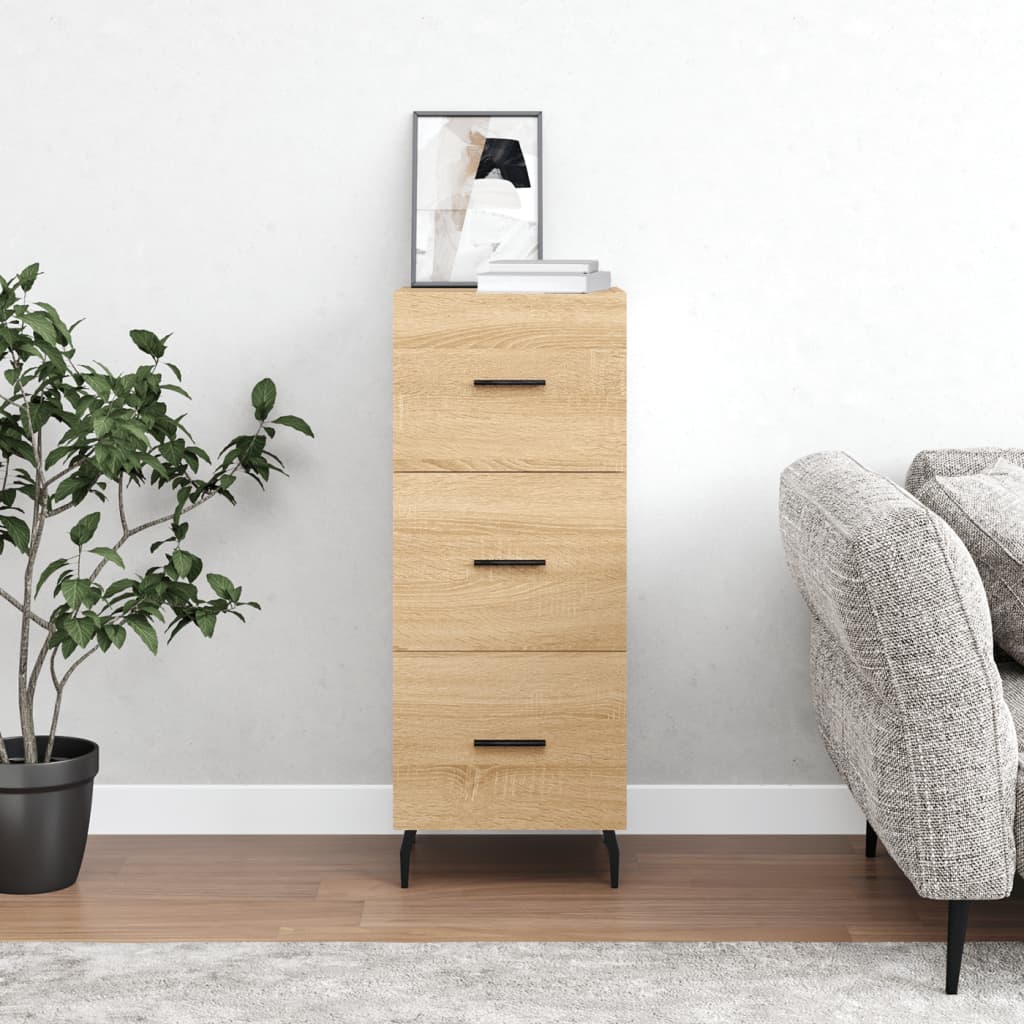 Sideboard Sonoma oak 34.5x34x90 cm Engineered wood