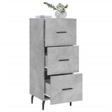 Concrete Grey Sideboard 34.5x34x90 cm Engineered Wood