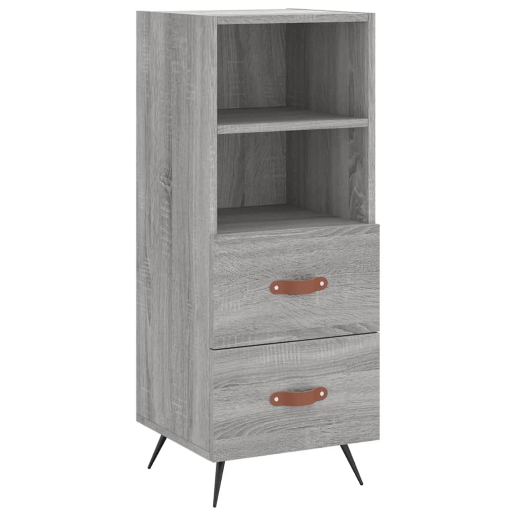 Sonoma graues Sideboard 34,5x34x90 cm Holzwerkstoff