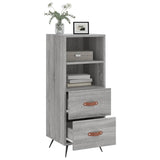 Sonoma graues Sideboard 34,5x34x90 cm Holzwerkstoff