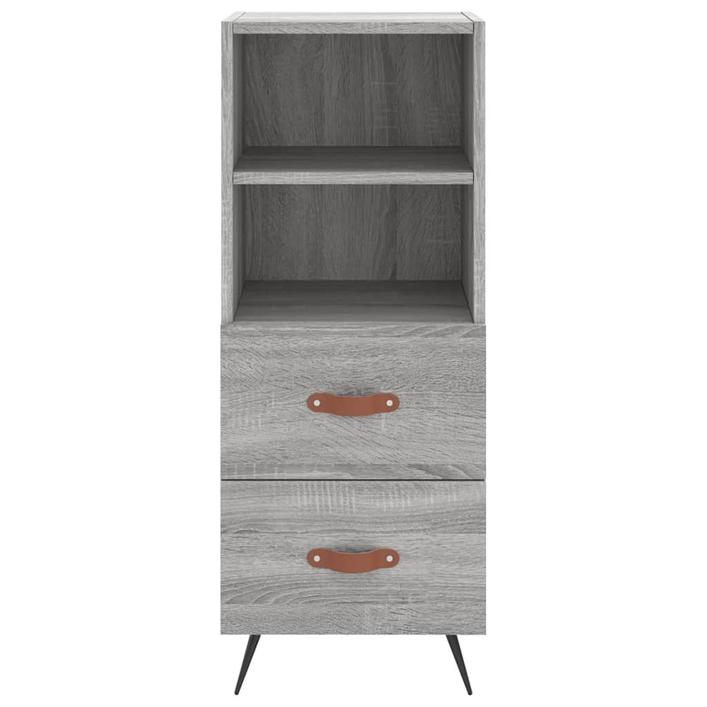 Buffet Sonoma gris 34,5x34x90 cm Bois d'ingénierie