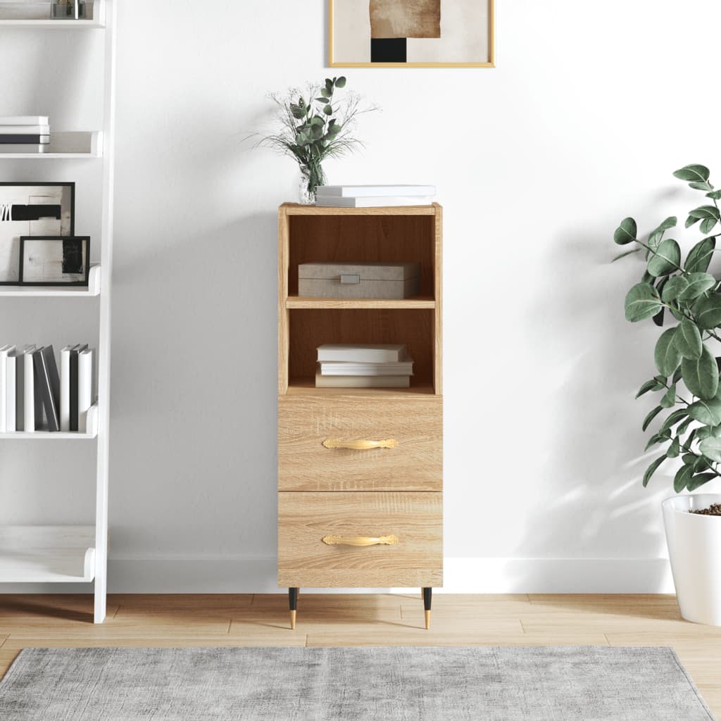 Sideboard Sonoma oak 34.5x34x90 cm Engineered wood