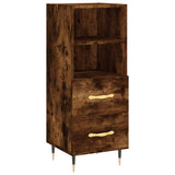 Buffet Chêne fumé 34,5x34x90 cm Bois d'ingénierie