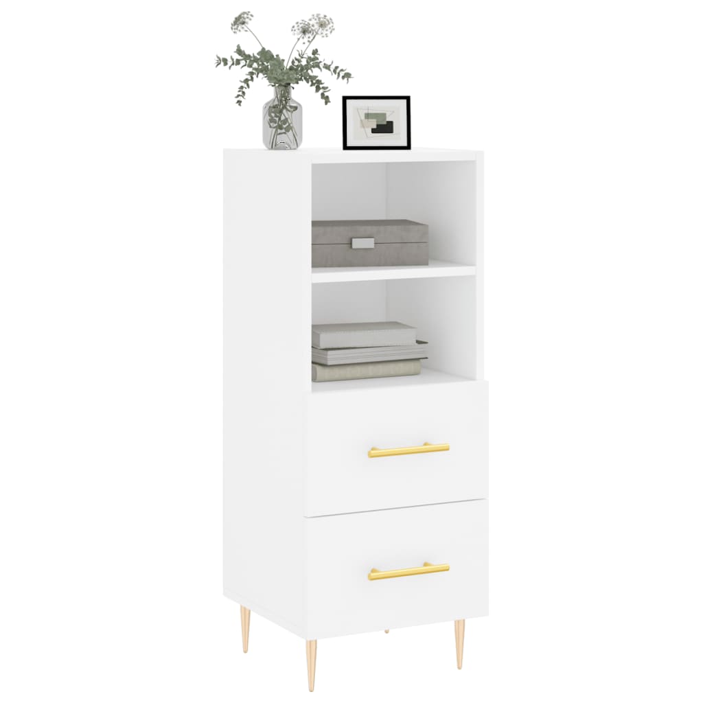 Buffet blanc 34,5x34x90 cm bois d'ingénierie