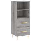 Sonoma gray sideboard 34.5x34x90 cm Engineered wood