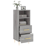 Sonoma graues Sideboard 34,5x34x90 cm Holzwerkstoff