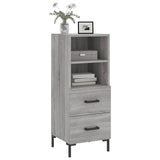 Buffet Sonoma gris 34,5x34x90 cm Bois d'ingénierie