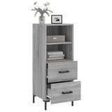 Buffet Sonoma gris 34,5x34x90 cm Bois d'ingénierie