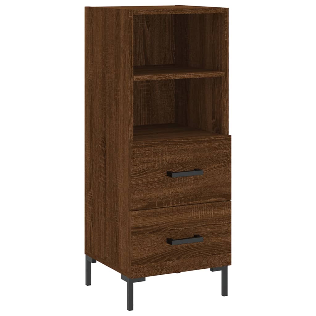 Sideboard Brauneiche 34,5x34x90 cm Holzwerkstoff