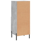 Concrete Grey Sideboard 34.5x34x90 cm Engineered Wood