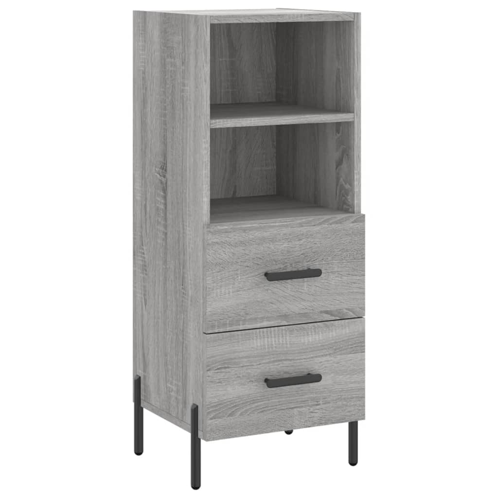 Sonoma gray sideboard 34.5x34x90 cm Engineered wood