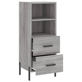 Buffet Sonoma gris 34,5x34x90 cm Bois d'ingénierie