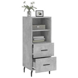 Concrete Grey Sideboard 34.5x34x90 cm Engineered Wood