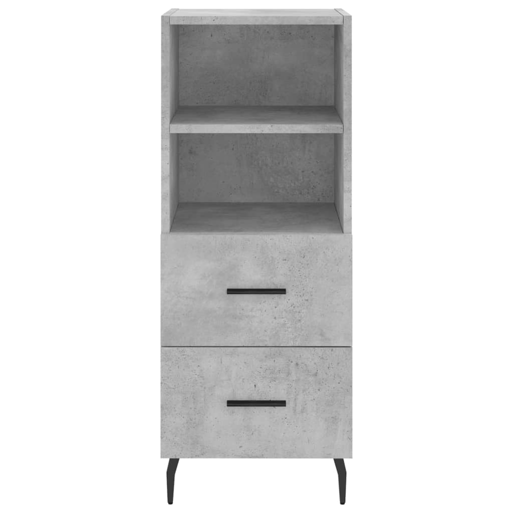 Concrete Grey Sideboard 34.5x34x90 cm Engineered Wood