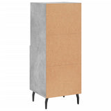 Concrete Grey Sideboard 34.5x34x90 cm Engineered Wood