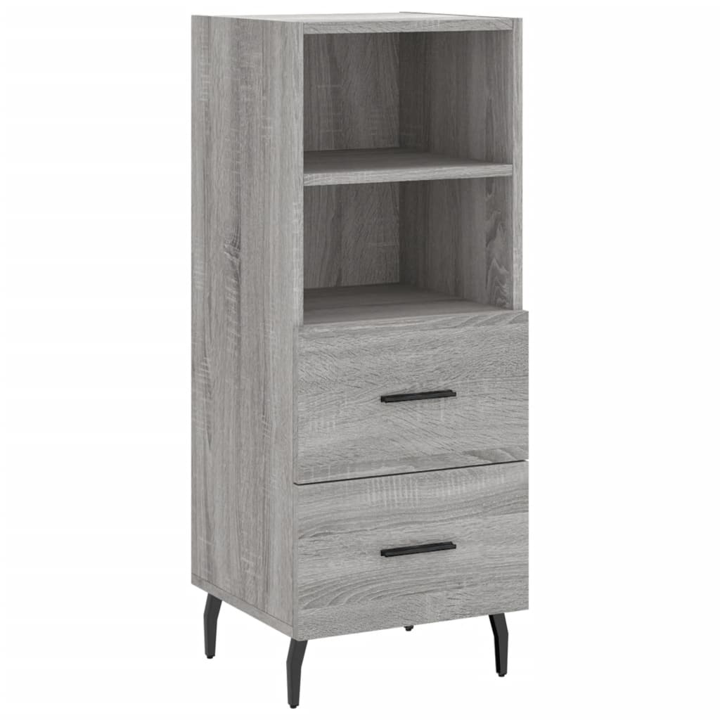 Sonoma gray sideboard 34.5x34x90 cm Engineered wood