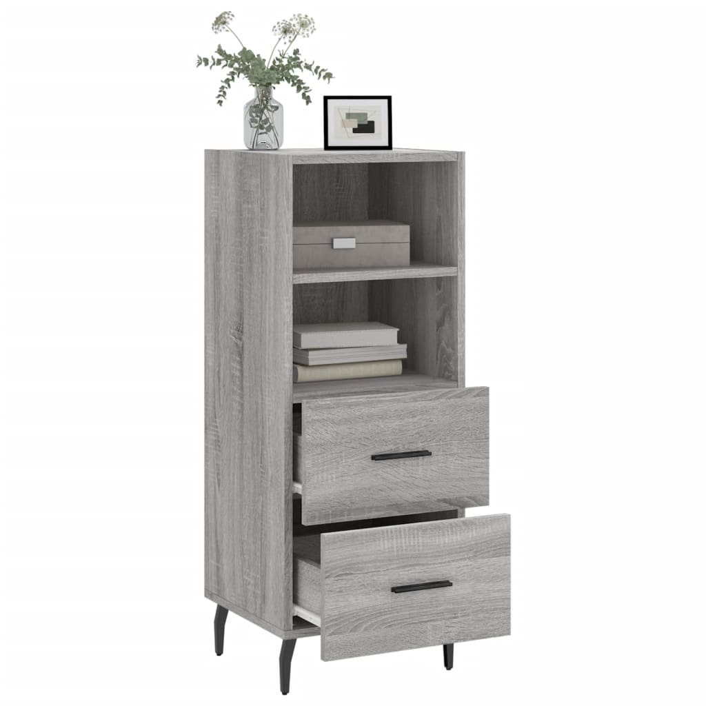 Buffet Sonoma gris 34,5x34x90 cm Bois d'ingénierie