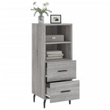 Sonoma graues Sideboard 34,5x34x90 cm Holzwerkstoff