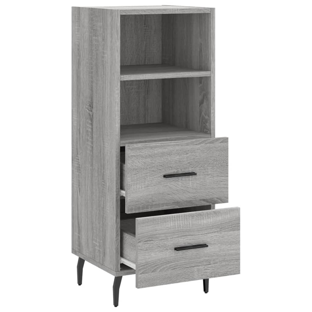 Sonoma gray sideboard 34.5x34x90 cm Engineered wood