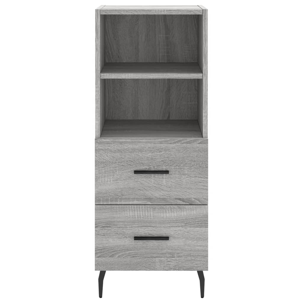 Sonoma graues Sideboard 34,5x34x90 cm Holzwerkstoff