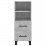 Concrete Grey Sideboard 34.5x34x90 cm Engineered Wood