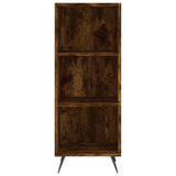 Armoire à étagères chêne fumé 34,5x32,5x90 cm bois d'ingénierie