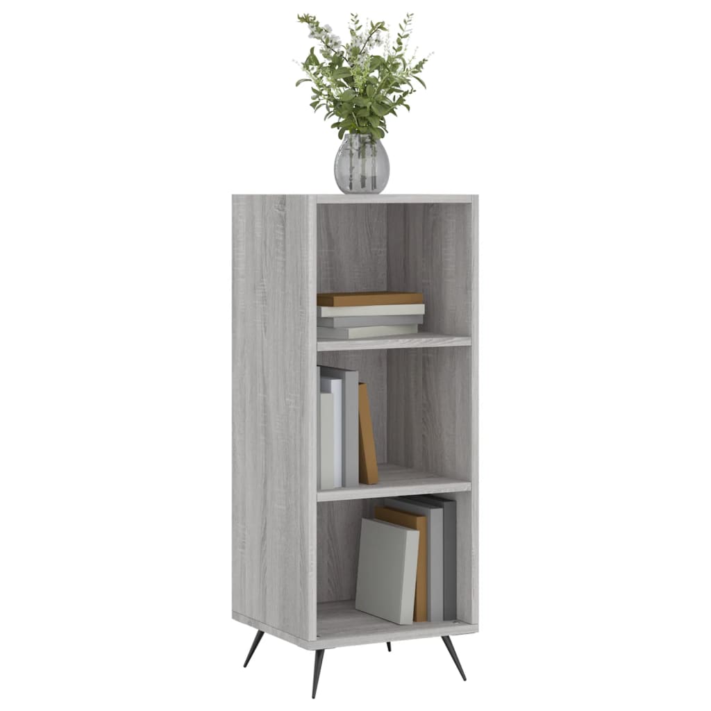 Armoire à étagères sonoma gris 34,5x32,5x90cm bois d'ingénierie