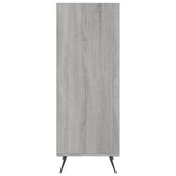 Armoire à étagères sonoma gris 34,5x32,5x90cm bois d'ingénierie