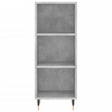 Concrete gray sideboard 34.5x32.5x90 cm engineered wood