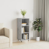 Concrete gray sideboard 34.5x32.5x90 cm engineered wood