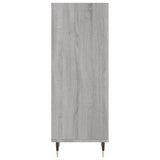 Sonoma graues Sideboard 34,5 x 32,5 x 90 cm, Holzwerkstoff