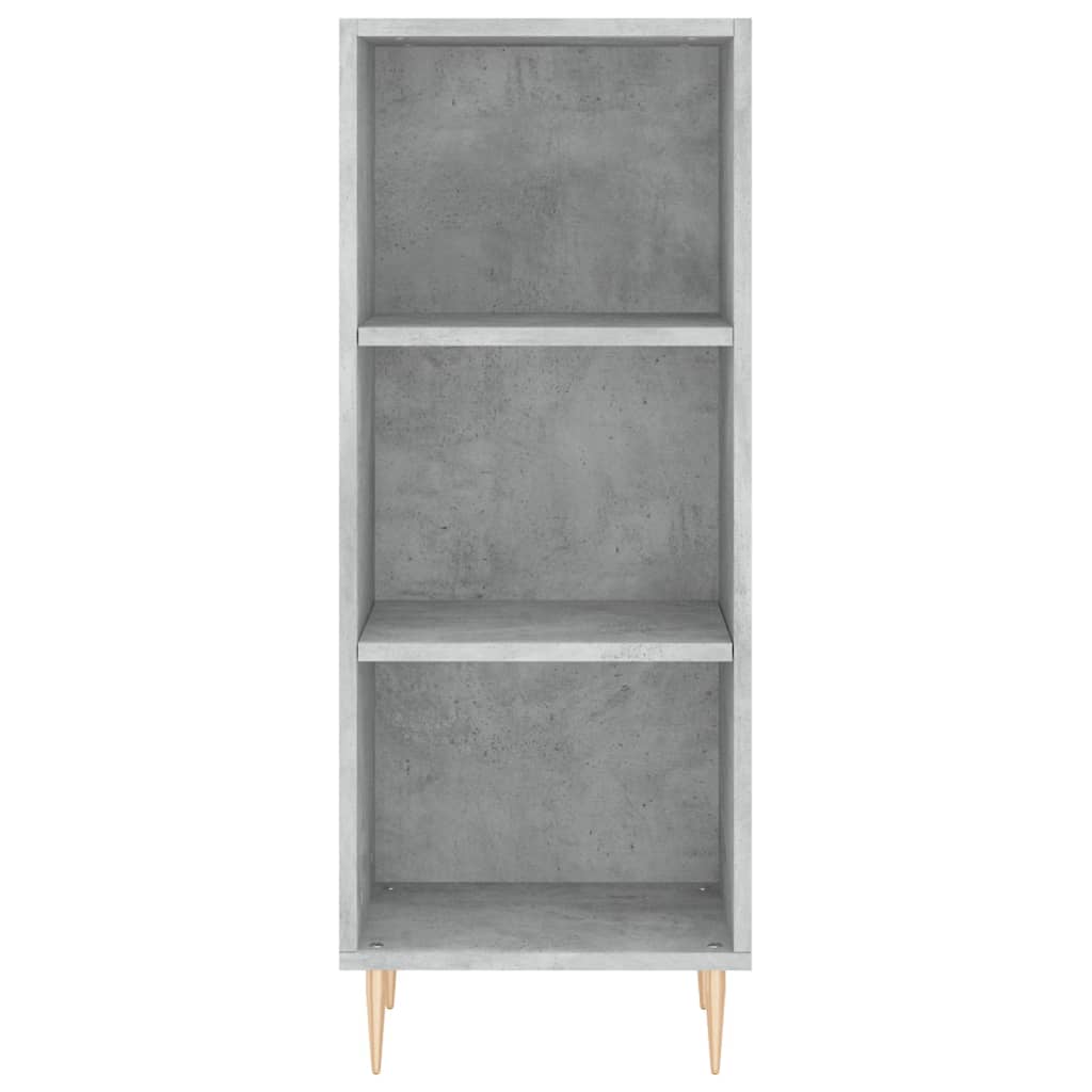 Buffet gris béton 34,5x32,5x90 cm bois d'ingénierie