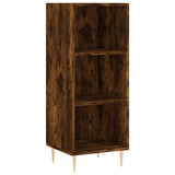 Buffet chêne fumé 34,5x32,5x90 cm bois d'ingénierie