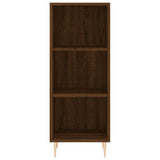 Buffet chêne marron 34,5x32,5x90 cm bois d'ingénierie