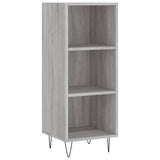 Sonoma graues Sideboard 34,5 x 32,5 x 90 cm, Holzwerkstoff