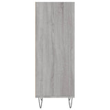 Sonoma graues Sideboard 34,5 x 32,5 x 90 cm, Holzwerkstoff