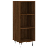 Buffet chêne marron 34,5x32,5x90 cm bois d'ingénierie