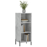 Concrete gray sideboard 34.5x32.5x90 cm engineered wood