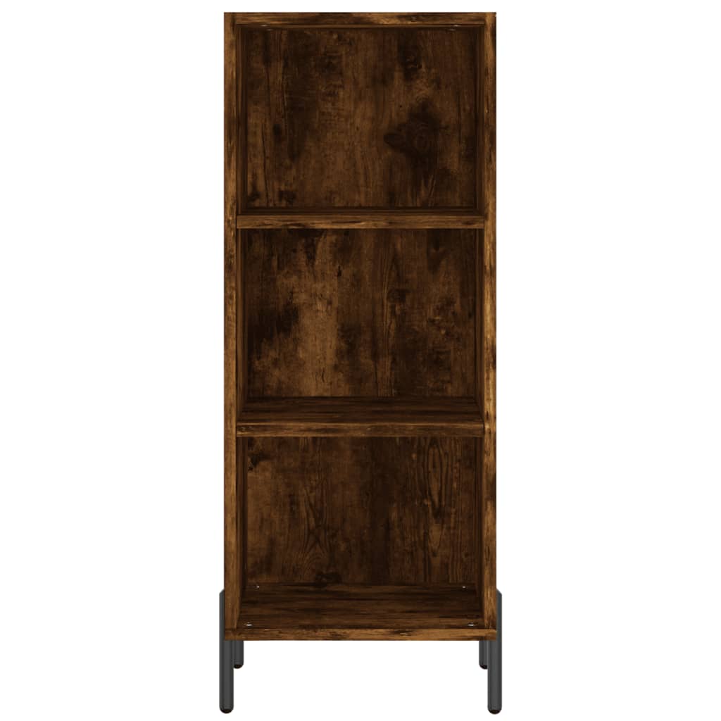 Buffet chêne fumé 34,5x32,5x90 cm bois d'ingénierie