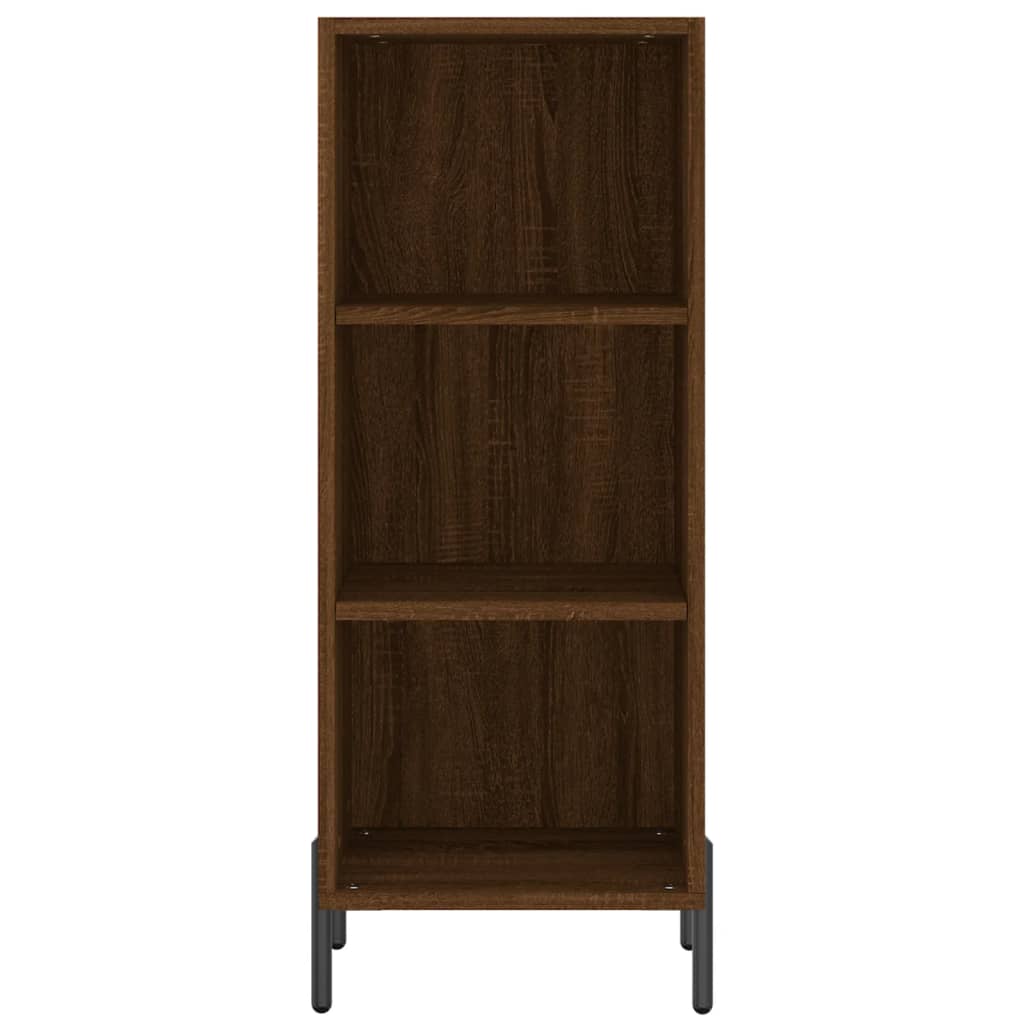 Buffet chêne marron 34,5x32,5x90 cm bois d'ingénierie