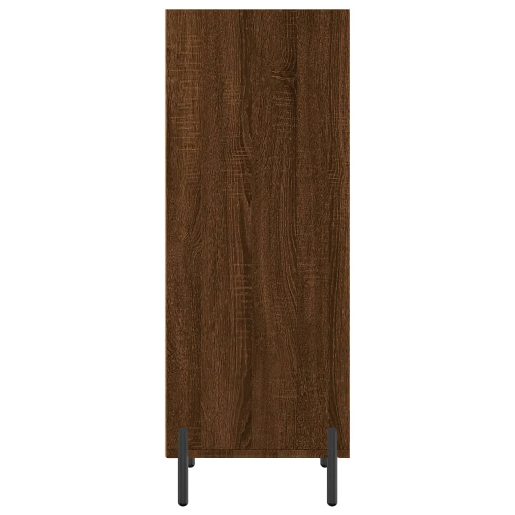 Buffet chêne marron 34,5x32,5x90 cm bois d'ingénierie