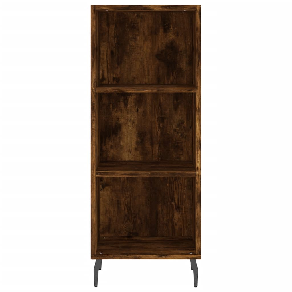 Buffet chêne fumé 34,5x32,5x90 cm bois d'ingénierie